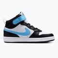 Scarpe per bambini Nike Court Borough Mid 2 white/black/arctic green/football blue