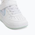Scarpe per bambini Nike Court Borough Low white/football grey/arctic green 12