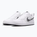 Scarpe Nike Court Borough Low bianche/neri 11