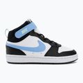 Scarpe per bambini Nike Court Borough Mid 2 white/black/arctic green/football blue 2