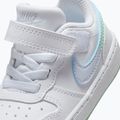 Scarpe per bambini Nike Court Borough Low white/football grey/arctic green 5