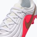 Scarpe da calcio bambino Nike Jr. Tiempo Maestro Academy white/bright crimson/blur 5