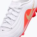Scarpe da calcio bambino Nike Jr. Tiempo Maestro Club White/Bright Crimson/Blur 5