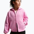 Felpa bambini Nike Sportswear Studio Fleece pink rise/white 5