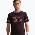T-shirt da uomo Nike Court Dri-FIT Cotton burgundy ash 4