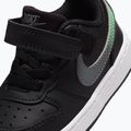 Scarpe per bambini Nike Court Borough Low black/smoke grey/white/illusion green 5