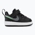 Scarpe per bambini Nike Court Borough Low black/smoke grey/white/illusion green 2