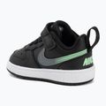 Scarpe per bambini Nike Court Borough Low black/smoke grey/white/illusion green 3