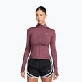 Felpa da corsa donna Nike Swift Dri-Fit Full Zip pink smoke
