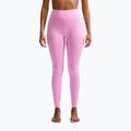 Leggings da allenamento donna Nike One pink rise/white