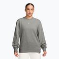 Felpa donna Nike Studio Fleece Lightweight dark grey heather/sail