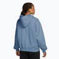 Felpa donna Nike Studio Fleece Medium Weight Oversized Full Zip work blue/sail 2