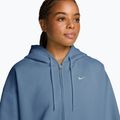 Felpa donna Nike Studio Fleece Medium Weight Oversized Full Zip work blue/sail 3
