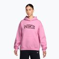 Felpa donna Nike Studio Fleece pink rise/pink smoke