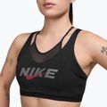 Reggiseno sportivo Nike One black/smoke grey/university red 3
