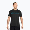 Maglia da corsa da uomo Nike Dri-Fit Running T-Shirt black/bright spruce