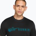 Maglia da corsa da uomo Nike Dri-Fit Running T-Shirt black/bright spruce 3