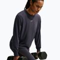 Longsleeve da allenamento da donna Nike One Relaxed Dri-Fit gridiron/white 5