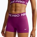Pantaloncini da donna Nike Pro Mid-Rise Biker 3" true berry/white 4