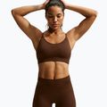 Pantaloncini da donna Nike Pro Seamless High-Waisted Biker 5" cacao wow