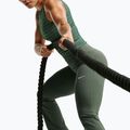 Leggings da donna Nike One High Waisted Flared camo green/white 5