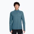 Felpa da corsa uomo Nike Miler Dri-Fit UV 1/2 Zip smokey blue