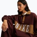Felpa donna Nike Studio Fleece Medium Weight mystic dates/light british tan/sail 4