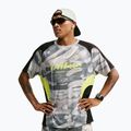 Maglia da corsa da uomo Nike Dri-FIT Printed SS smoke grey/black/light lemon twist
