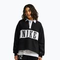Felpa donna Nike Studio Fleece Medium Weight total black/sail/sail