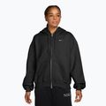 Felpa donna Nike Studio Fleece Medium Weight Oversized Full Zip total black/sail