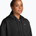 Felpa donna Nike Studio Fleece Medium Weight Oversized Full Zip total black/sail 3