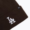 47 Brand MLB Los Angeles Dodgers Sox Haymaker berretto invernale marrone 3