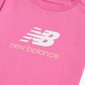 Maglietta per bambini New Balance Jersey Stacked Logo Tee pink satin 8