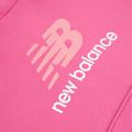 Felpa per bambini New Balance FT Stacked Logo Hoodie pink satin 9