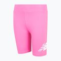 Pantaloncini per bambini New Balance Stacked Logo Cycle pink satin 3