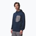 Felpa da trekking da uomo Columbia Tall Heights Hdd Grid Fleece Full Zip collegiate navy/city grey