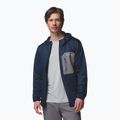 Felpa da trekking da uomo Columbia Tall Heights Hdd Grid Fleece Full Zip collegiate navy/city grey 4