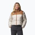 Giacca imbottita da donna Columbia Puffect III Cropped dark stone/camel brown