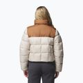 Giacca imbottita da donna Columbia Puffect III Cropped dark stone/camel brown 3