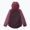 Giacca impermeabile per bambini Columbia Rainy Trails III Fleece Lined moonvista/rich wine/antique mauve 2