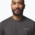 T-shirt da uomo Columbia Parsons Point SS Back Graphic Tee black heather blocky banner button 5