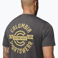 T-shirt da uomo Columbia Parsons Point SS Back Graphic Tee black heather blocky banner button 6