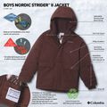 Giacca imbottita per bambini Columbia Nordic Strider III tobacco 4