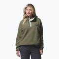 Pile donna Columbia Helvetia II Cropped Half Snap Fleece stone green/safari