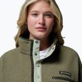 Pile donna Columbia Helvetia II Cropped Half Snap Fleece stone green/safari 5