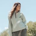 Pile donna Columbia Helvetia II Cropped Half Snap Fleece tea light/dark stone 8