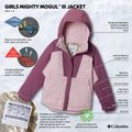 Giacca da sci bambino Columbia Mighty Mogul III mineral pink/antique mauve 4