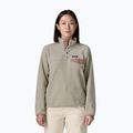 Pile donna Patagonia Lightweight Synchilla Snap-T Pullover oatmeal heather w/moonrise taupe