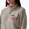 Pile donna Patagonia Lightweight Synchilla Snap-T Pullover oatmeal heather w/moonrise taupe 4