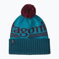 Cappello invernale Patagonia Powder Town hut tripper logo: mako blue